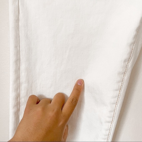 R13 women’s boy skinny ivory white distressed jeans pants size 31 - Picture 14 of 16